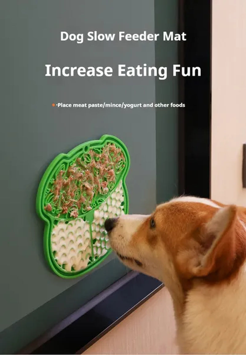 Textured Pet Lick Mat with Suction Base