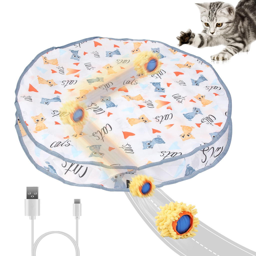 Hide-and-Seek Rolling Cat Toy