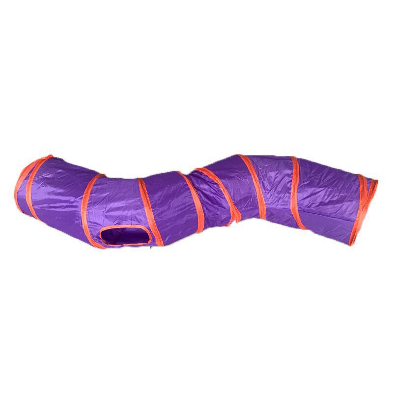 Foldable S-Shaped Cat Play Tunnel