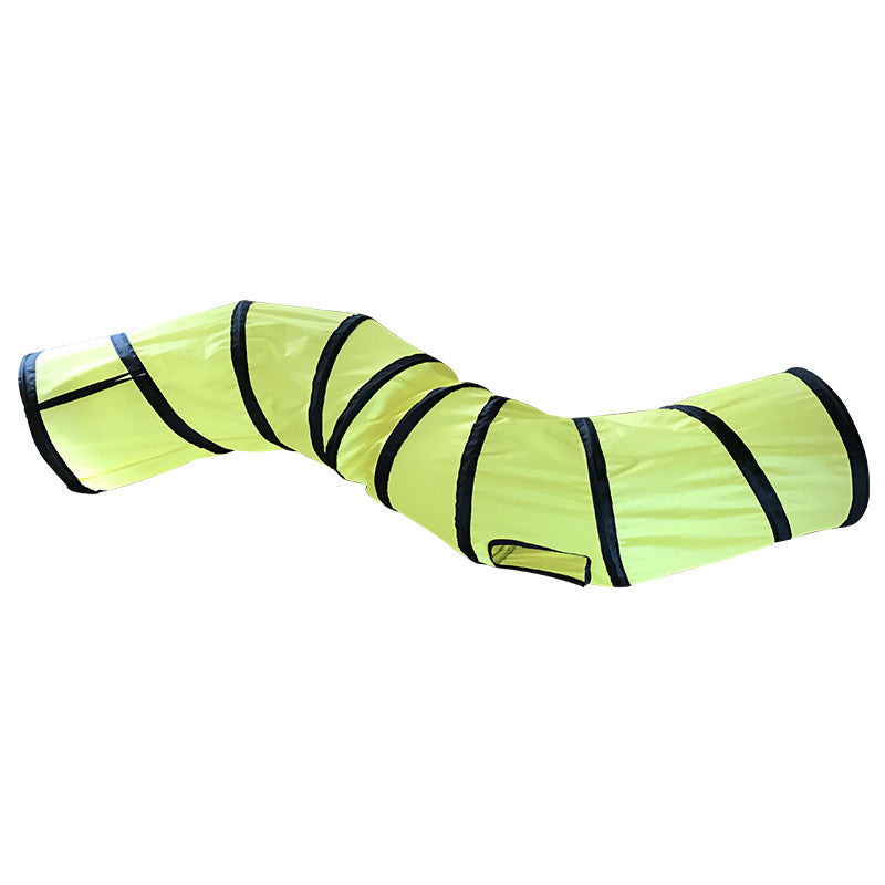 Foldable S-Shaped Cat Play Tunnel