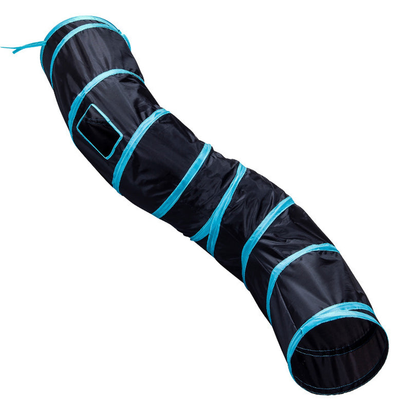 Foldable S-Shaped Cat Play Tunnel