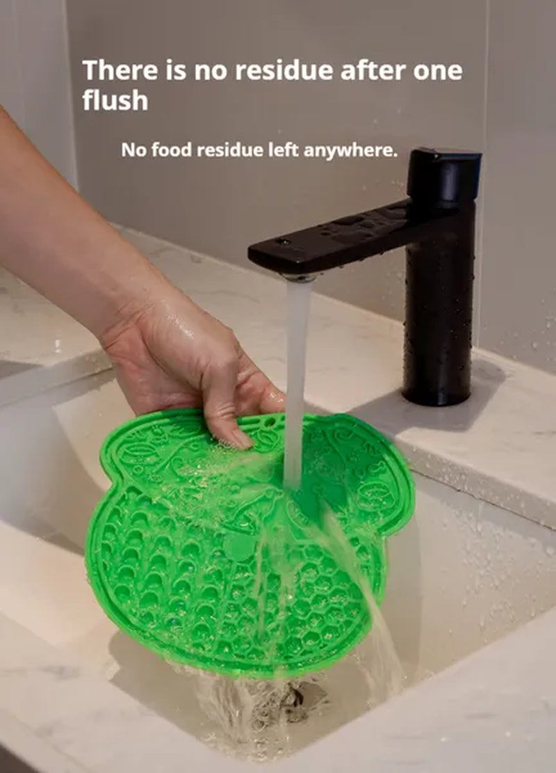 Textured Pet Lick Mat with Suction Base