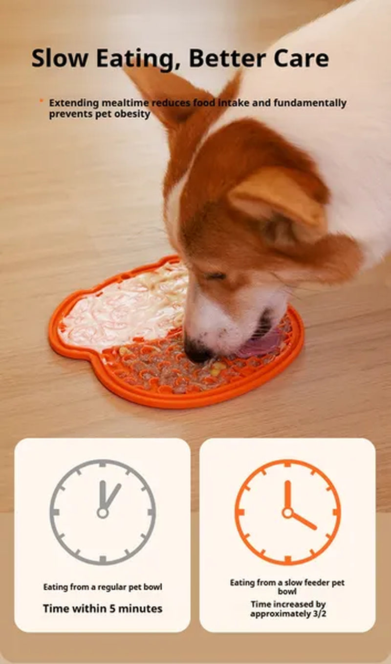 Textured Pet Lick Mat with Suction Base